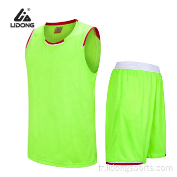 2022 Jersey Fashion Basketball Uniforme Basketball Uniforme Vert